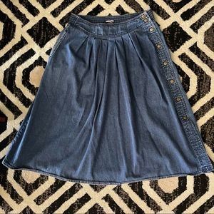 Vintage denim A line skirt sz L